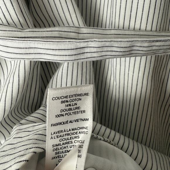 Express Off-Shoulder Dress Size S White & Black Striped NWT - Picture 6 of 9